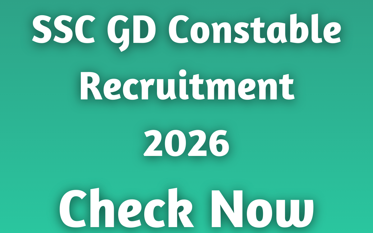 SSC GD Constable Recruitment 2026