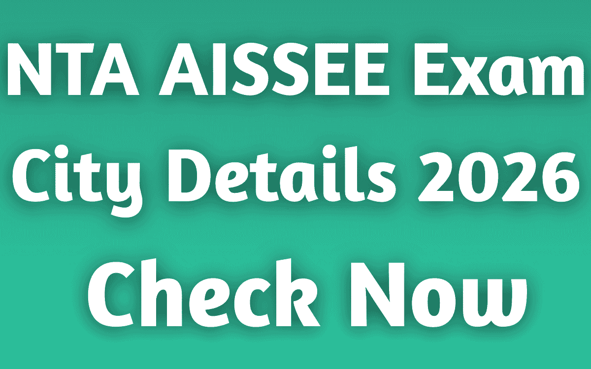 NTA AISSEE Exam City Details 2026