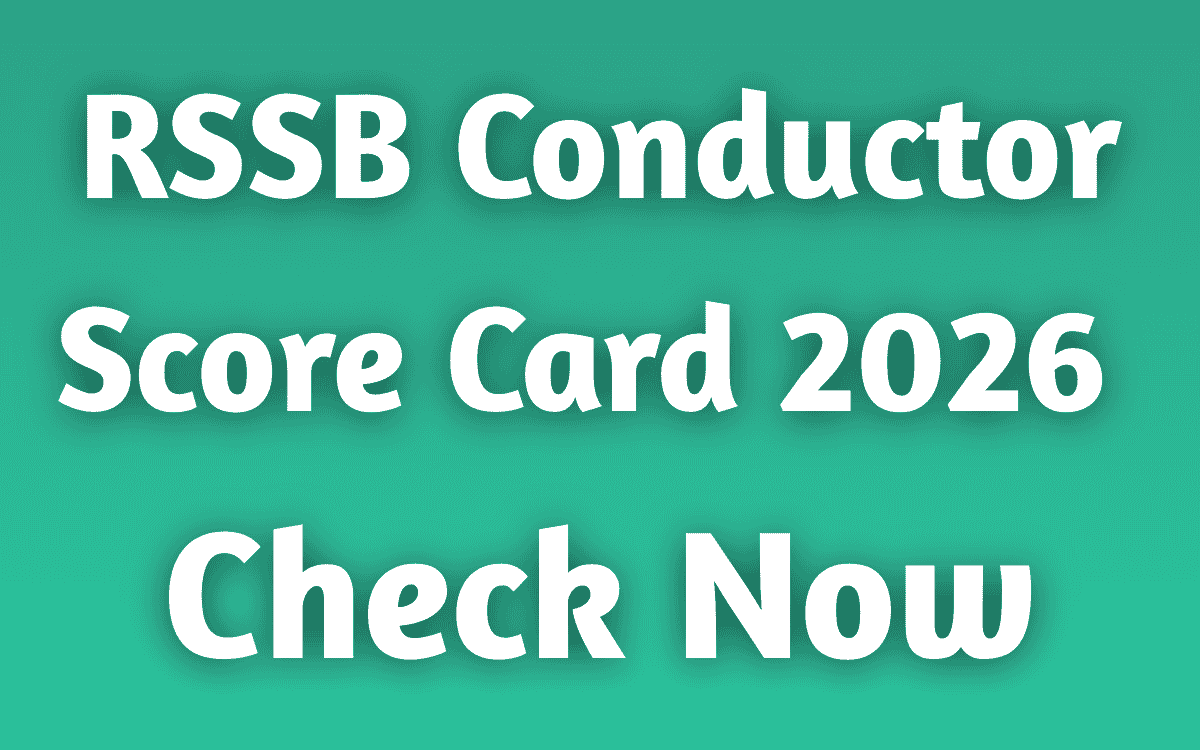 RSSB Conductor Score Card 2026